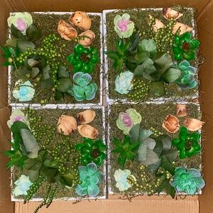 Faux Succulent Centerpieces (9 Available)